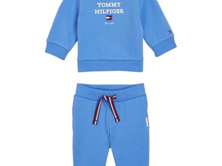 Tommy Hilfiger Baby Th Logo Sæt Blue Spell Discount