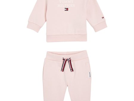 Tommy Hilfiger Baby Th Logo Sæt Whimsy Pink Discount