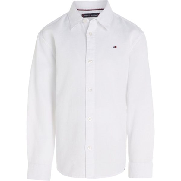 Tommy Hilfiger Solid Waffle Skjorte White Sale