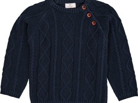 Copenhagen Colors Navy Striktrøje Online now