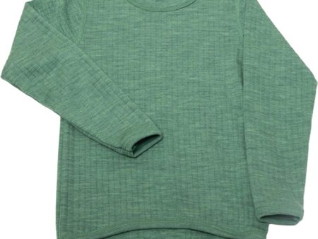 Joha Uld Green Bluse Basic Hot on Sale