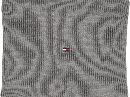 Tommy Hilfiger Small Flag Tørklæde Light Grey Heather Discount