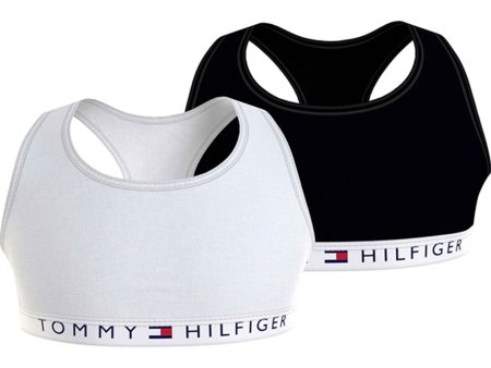 Tommy Hilfiger Bralette 2-Pak White   Black Sale