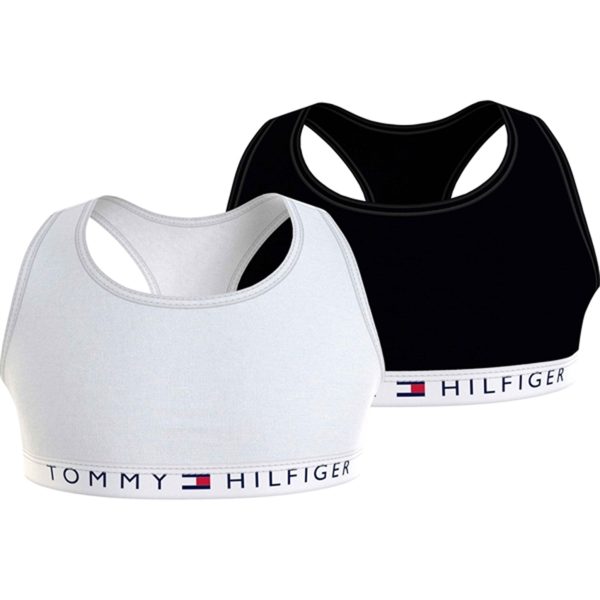 Tommy Hilfiger Bralette 2-Pak White   Black Sale