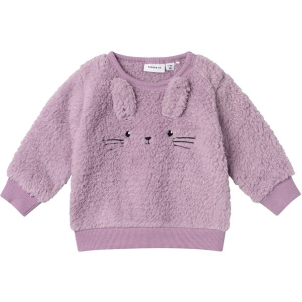 Name it Lavender Mist Sasie Teddy Bluse Online Hot Sale