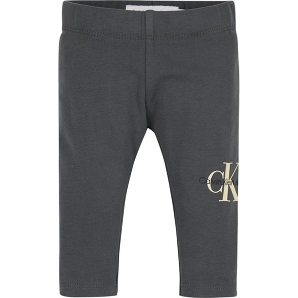 Calvin Klein Monogram Leggings Dark Grey Online Hot Sale