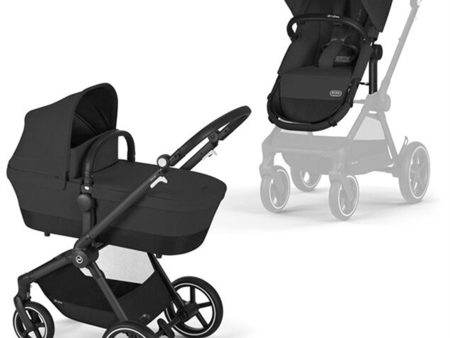 Cybex Eos Lux Moon Black 2-i-1 Klapvogn Discount