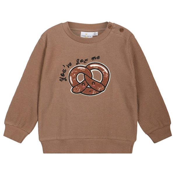 THE NEW Siblings Ginger snap Hilmo Waffle Sweatshirt Fashion