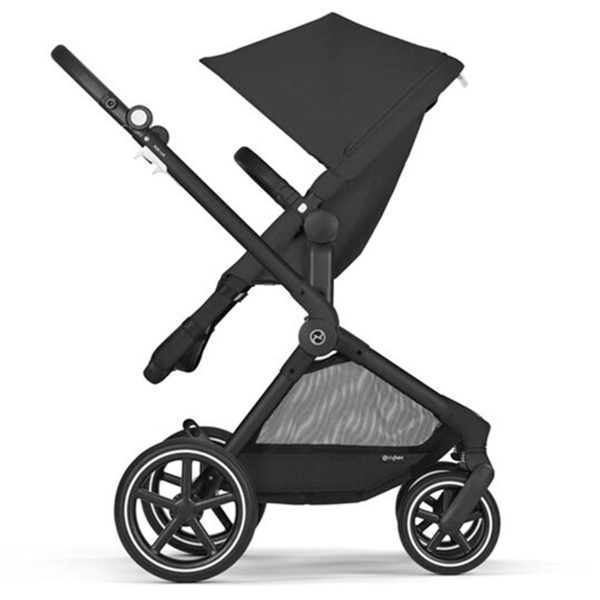 Cybex Eos Lux Moon Black 2-i-1 Klapvogn Discount