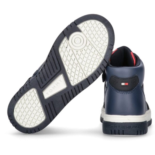 Tommy Hilfiger High Top Lace-Up Sneaker Blue Online Hot Sale