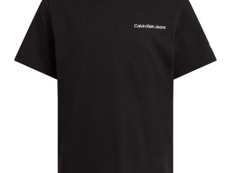 Calvin Klein Chest Inst. Logo T-Shirt Ck Black Discount