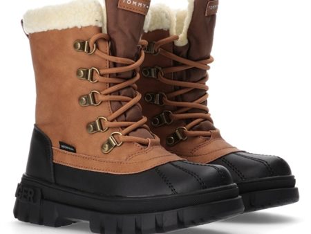 Tommy Hilfiger Lace-Up Bootie Cognac on Sale