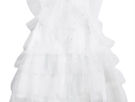 Dolly by Le Petit Tom Pearl Tutully Tiered Tulle Tuttu Kjole White Online Sale