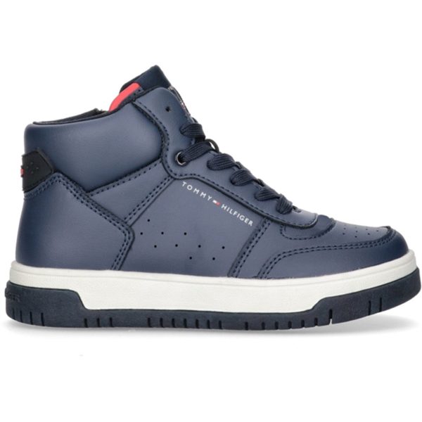 Tommy Hilfiger High Top Lace-Up Sneaker Blue Online Hot Sale