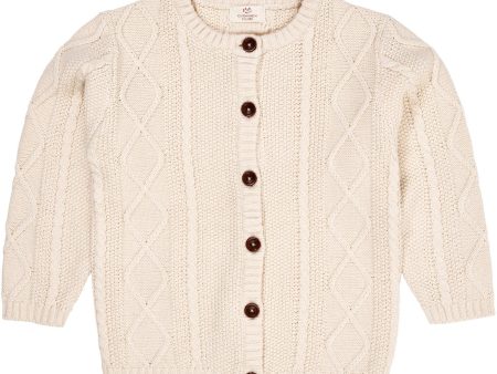 Copenhagen Colors Cream Strikket Cardigan on Sale