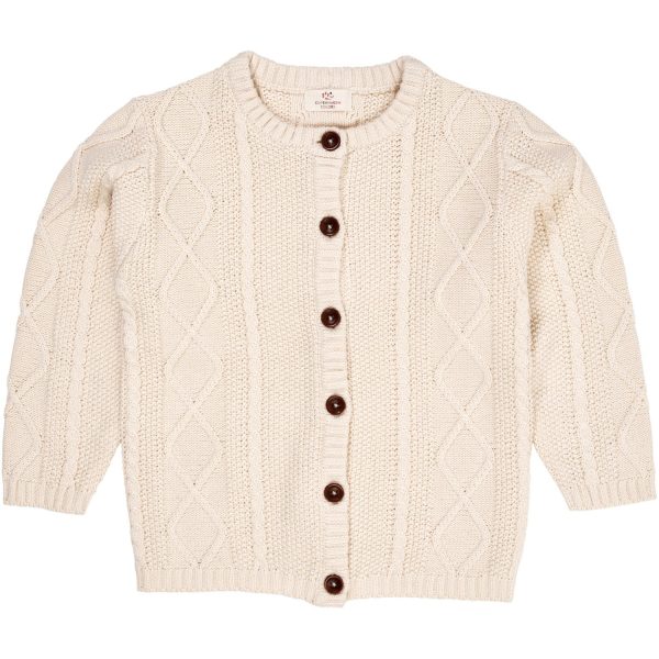 Copenhagen Colors Cream Strikket Cardigan on Sale