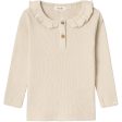 Lil Atelier Wood Ash Sophia Slim Bluse Supply