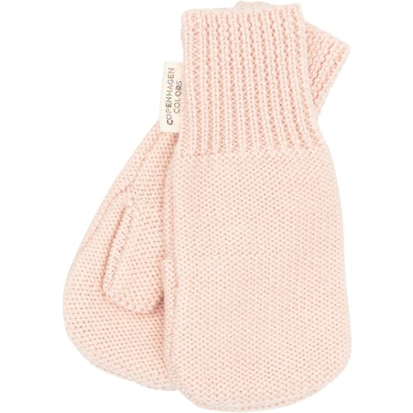 Copenhagen Colors Soft Pink Merino Uld Strikkede Vanter Discount