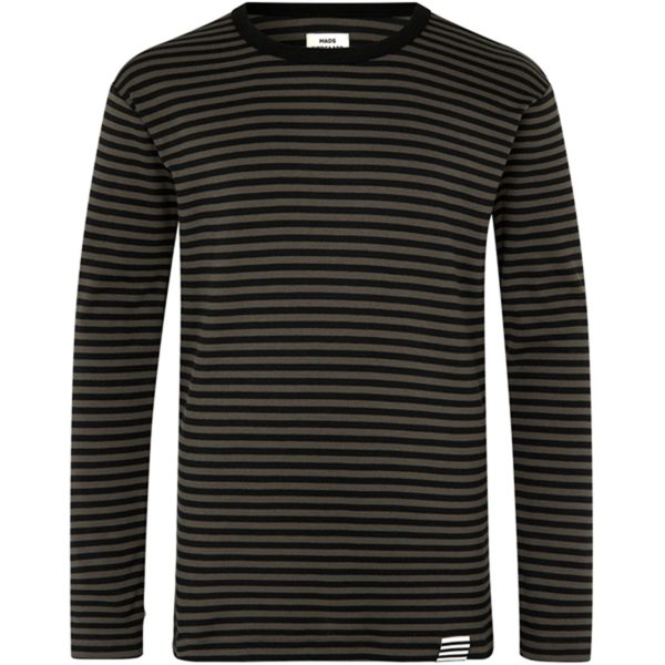 Mads Nørgaard Duo Rib Tobino Bluse Beluga Black For Discount