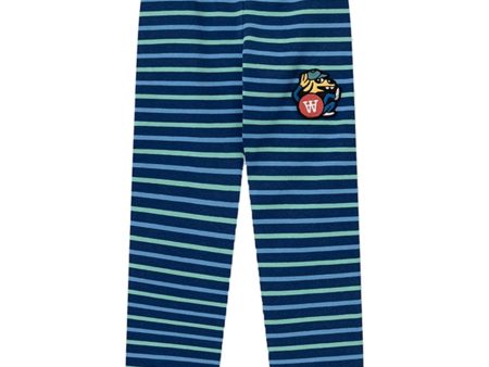 Wood Wood Navy Stripes Ira Doggy Patch Leggings on Sale