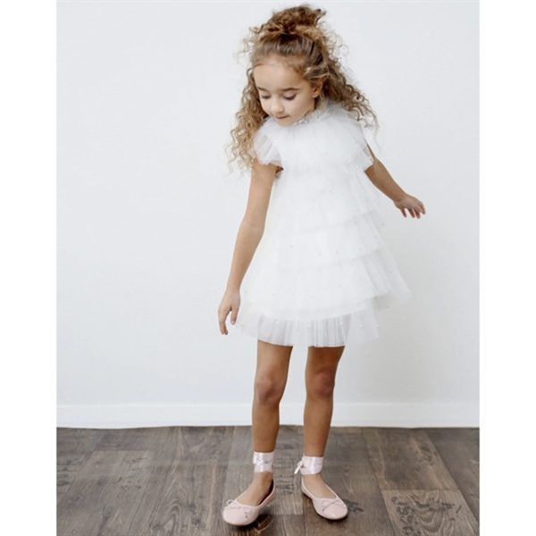 Dolly by Le Petit Tom Pearl Tutully Tiered Tulle Tuttu Kjole White Online Sale