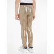 Calvin Klein Metallic Coated Leggings Frosted Almond on Sale