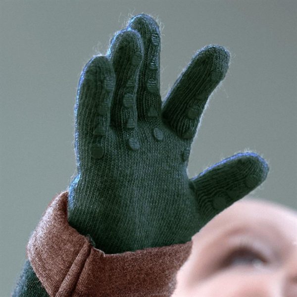 Gobabygo Uld Grip Gloves Forrest Green Supply