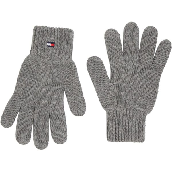 Tommy Hilfiger Small Flag Gloves Light Grey Heather Online