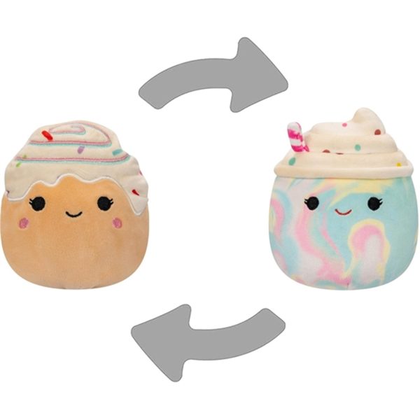 Squishmallows Flip A Mallow Milkshake Cinnamon Bun 13 cm on Sale