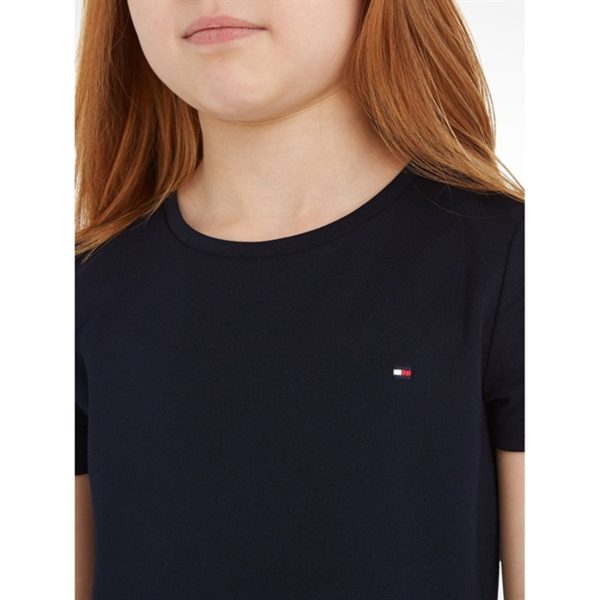 Tommy Hilfiger Essential Skater Kjole Desert Sky Discount