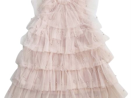 Dolly by Le Petit Tom Pearl Tutully Tiered Tulle Tuttu Kjole Pink Discount