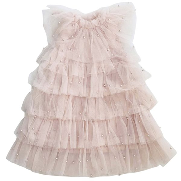 Dolly by Le Petit Tom Pearl Tutully Tiered Tulle Tuttu Kjole Pink Discount