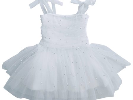 Dolly by Le Petit Tom Pearl Tulle Ballerina Kjole White Online now