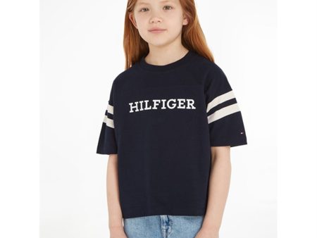 Tommy Hilfiger Monotype Varsity T-shirt Desert Sky Online now