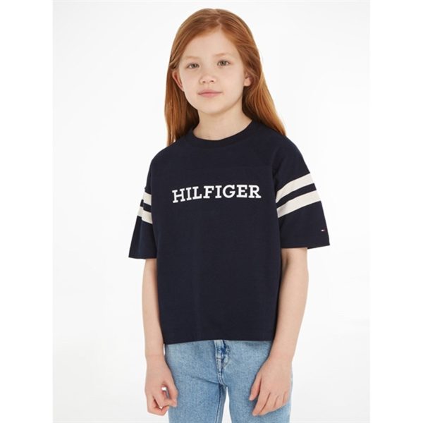 Tommy Hilfiger Monotype Varsity T-shirt Desert Sky Online now