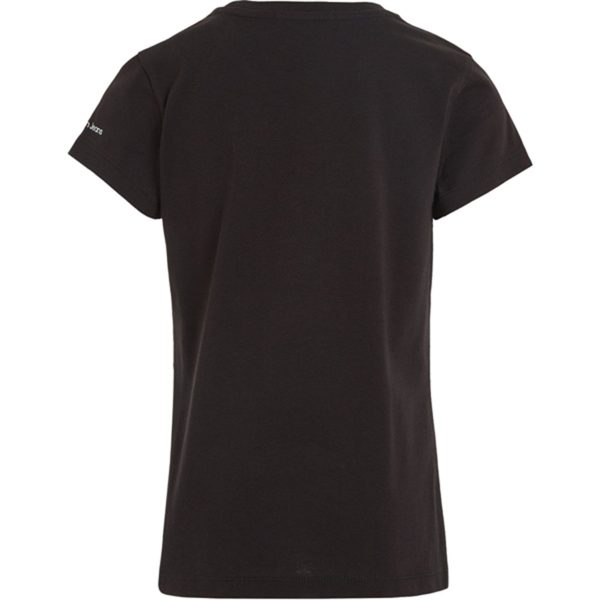 Calvin Klein Metallic Monogram Slim T-Shirt Ck Black For Sale