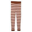 Fliink Carob Brown Striped Benna Rib Leggings Supply