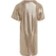 Calvin Klein Metallic Coated Kjole Frosted Almond Online Hot Sale