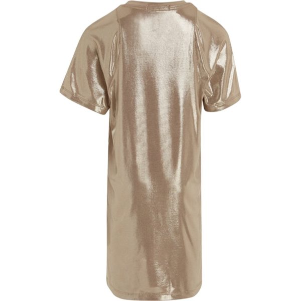 Calvin Klein Metallic Coated Kjole Frosted Almond Online Hot Sale