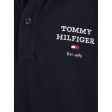 Tommy Hilfiger Th Logo Kortærmet Polo Desert Sky on Sale