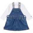 Tommy Hilfiger Baby Denim Dungaree Sæt Denim Medium For Sale