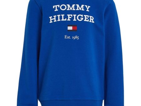 Tommy Hilfiger Th Logo Sweatshirt Ultra Blue For Sale