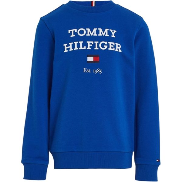 Tommy Hilfiger Th Logo Sweatshirt Ultra Blue For Sale