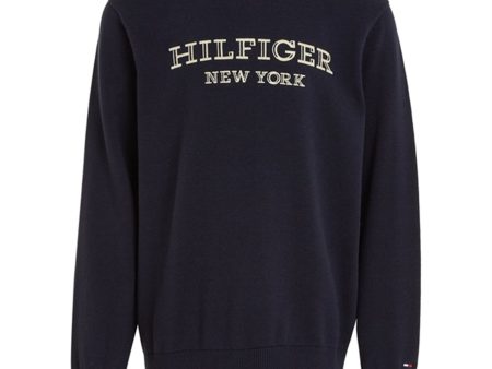 Tommy Hilfiger Monotype Striktrøje Desert Sky Fashion