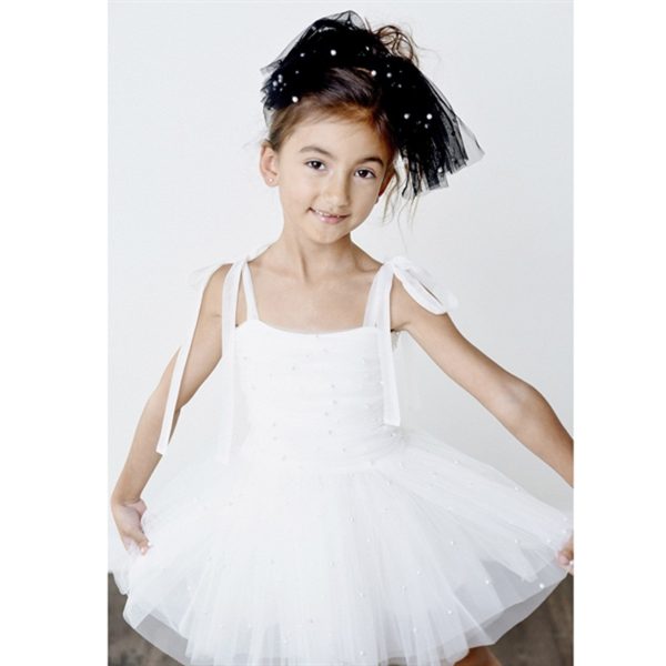 Dolly by Le Petit Tom Pearl Tulle Ballerina Kjole White Online now