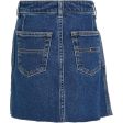 Tommy Hilfiger Denim Button Through Nederdel Midblueclean Online