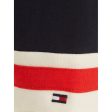 Tommy Hilfiger Varsity Hoodie Red White Navy Block Hot on Sale