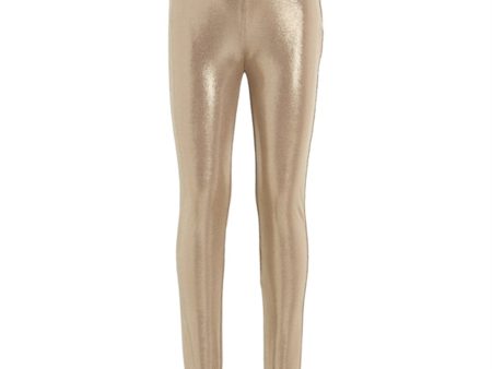 Calvin Klein Metallic Coated Leggings Frosted Almond on Sale