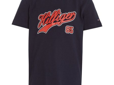 Tommy Hilfiger Hilfiger Script T-shirt Desert Sky Online Hot Sale