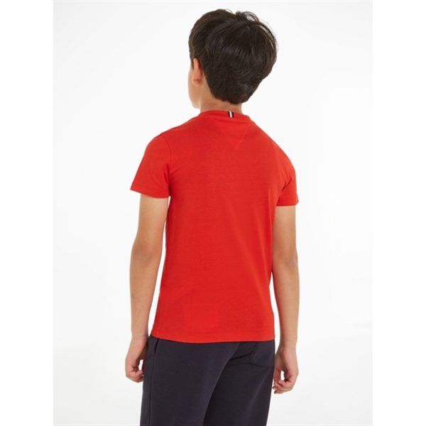 Tommy Hilfiger Th Logo T-shirt Fierce Red Online Hot Sale